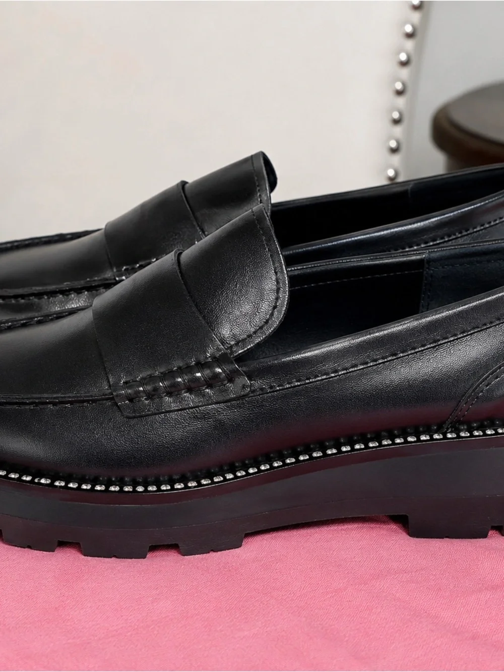 🖤 KARL LAGERFELD Paris Maysun/E22 Black Leather Loafers — 8.5M